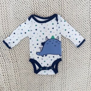Just Born Nautical White and Blue Bodysuit Whale Design Organic Cotton Newborn